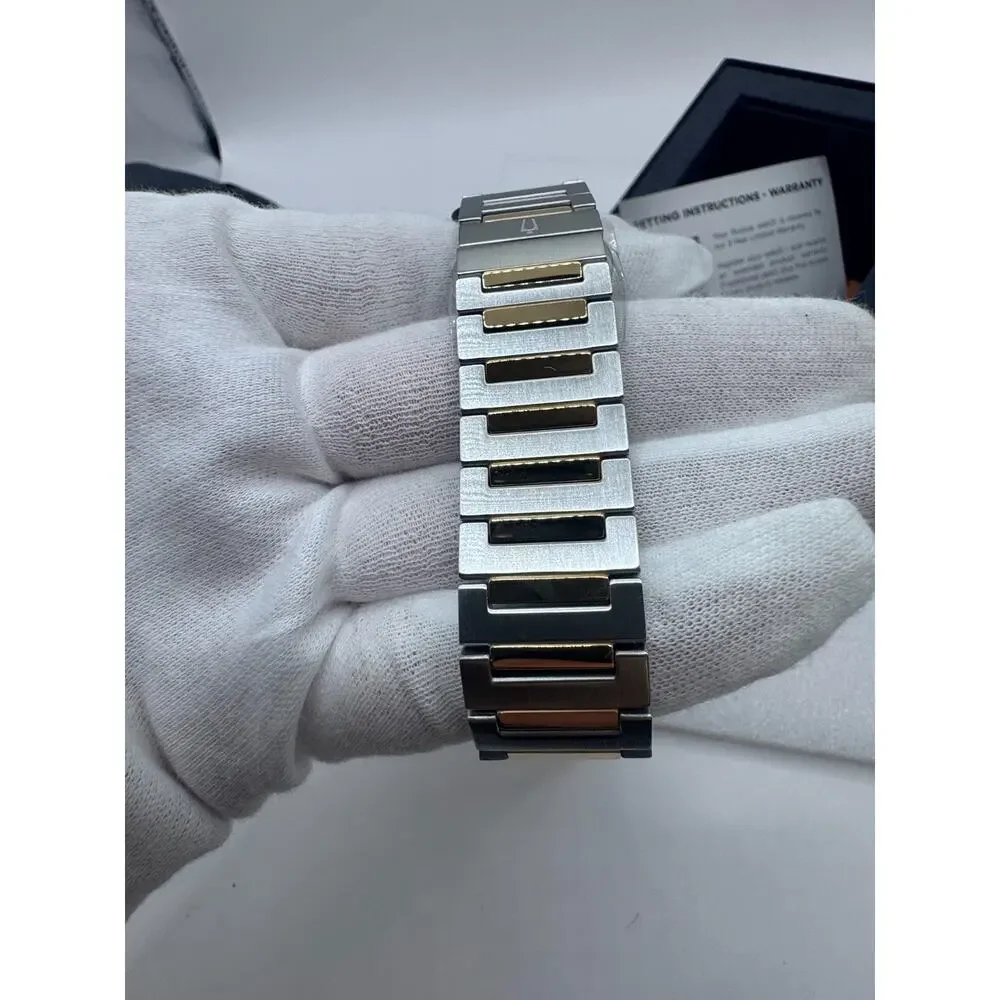 Bulova Classic Two-Tone Stainless Steel Quartz Men's Watch 98B424 MSRP $399